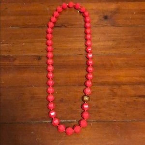 Kate spade pink bead necklace